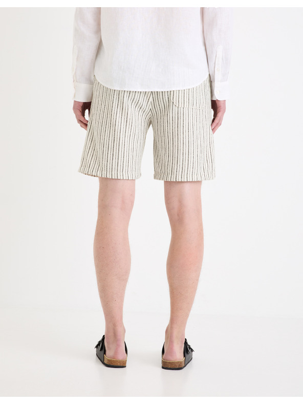 Celio Plátené krátke nohavice Gostripebm