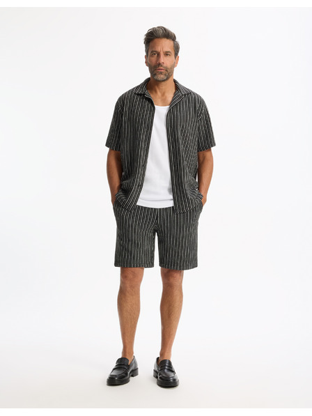 Celio Plátené krátke nohavice Gostripebm