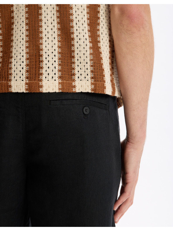 Celio Ľanové krátke nohavice Dolinusbm