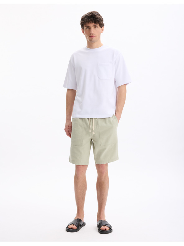 Celio Plátené krátke nohavice Lodiegobm