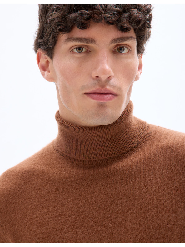 Celio Kašmírový sveter s rolákom Jehigh