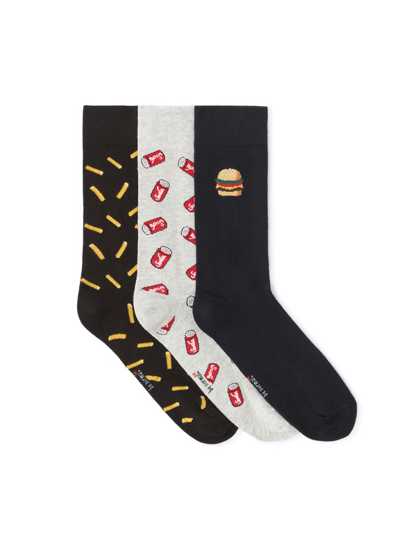Celio Darčekové balenie ponožiek Fast food