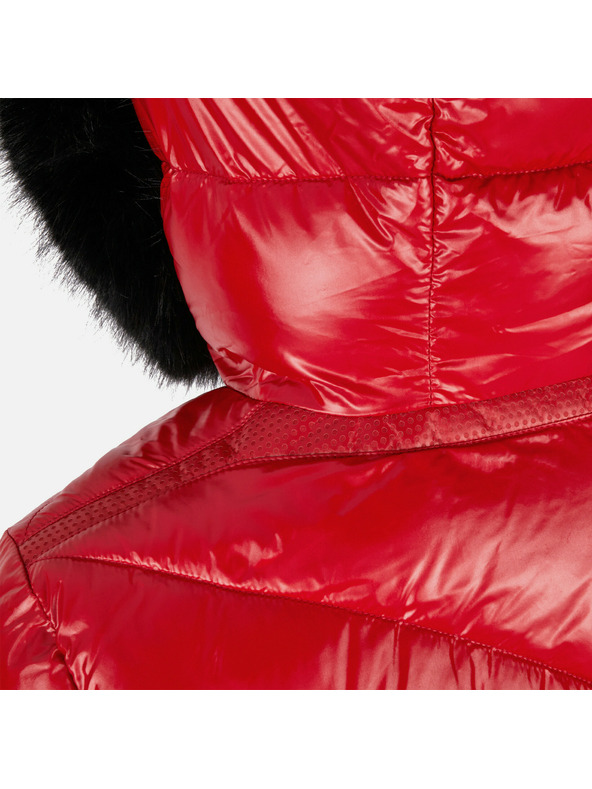 Geox Červená dámska prešívaná bunda Geox Backsie