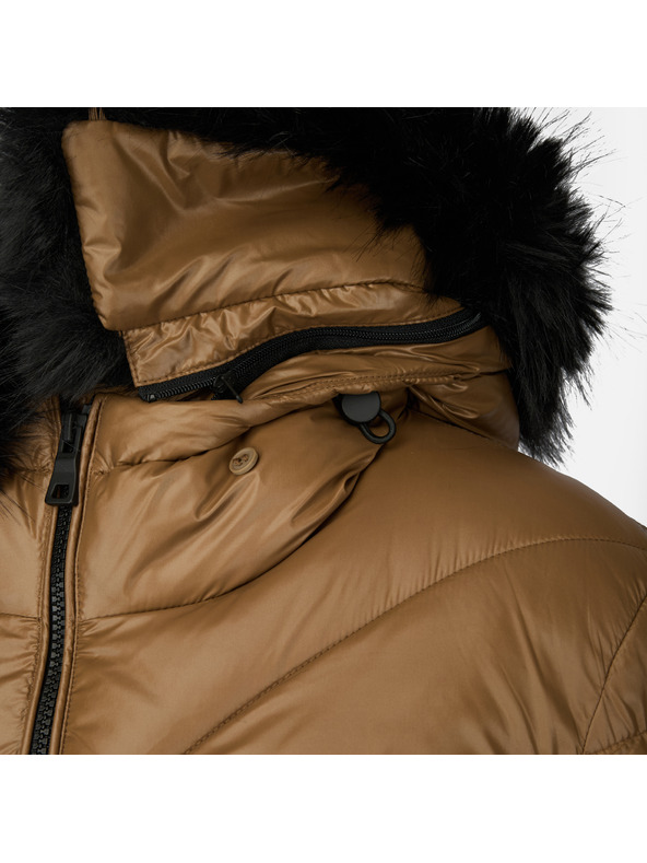 Geox Hnedá dámska parka Geox Backsie