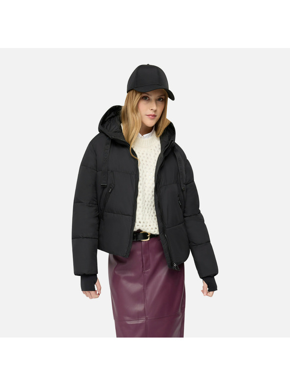 Geox Čierna dámska bunda Geox Spherica