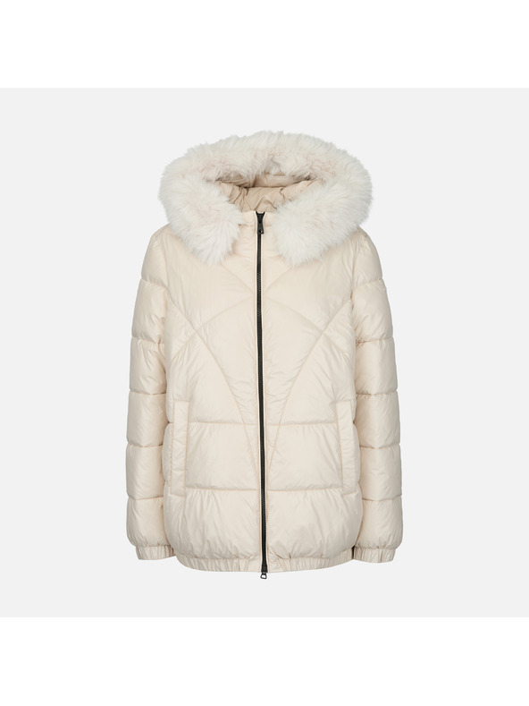 Geox Krémová dámska prešívaná bunda Geox Backsie