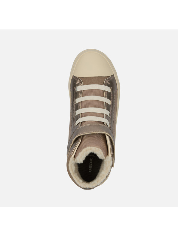Geox Béžové dievčenské tenisky Geox Gisli Girl