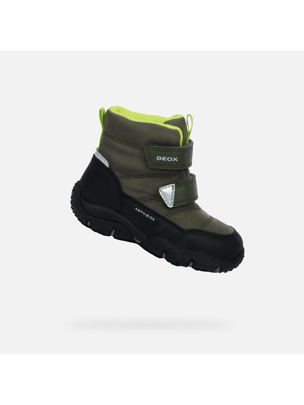 Geox Khaki chlapčenské topánky na prvé krôčky Geox Baltic Boy B ABX