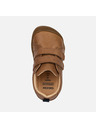 Geox Hnedé chlapčenské barefoot topánky na prvé krôčky Geox Steppieup Boy
