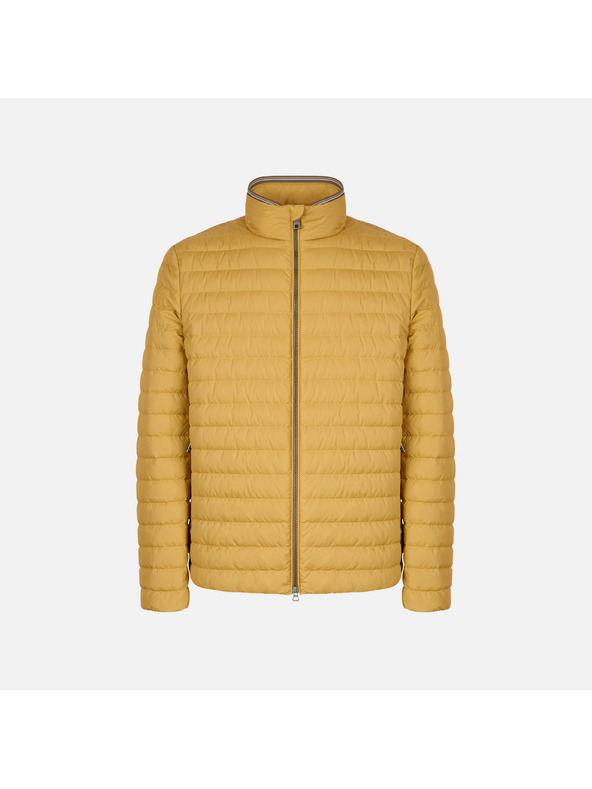 Geox Žlutá pánská péřová bunda Geox Warrens