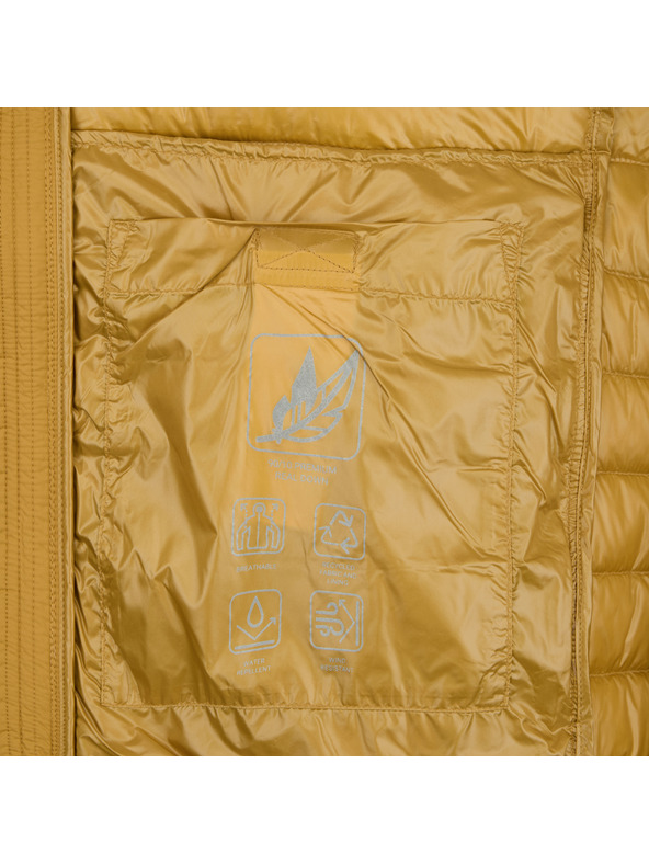 Geox Žlutá pánská péřová bunda Geox Warrens