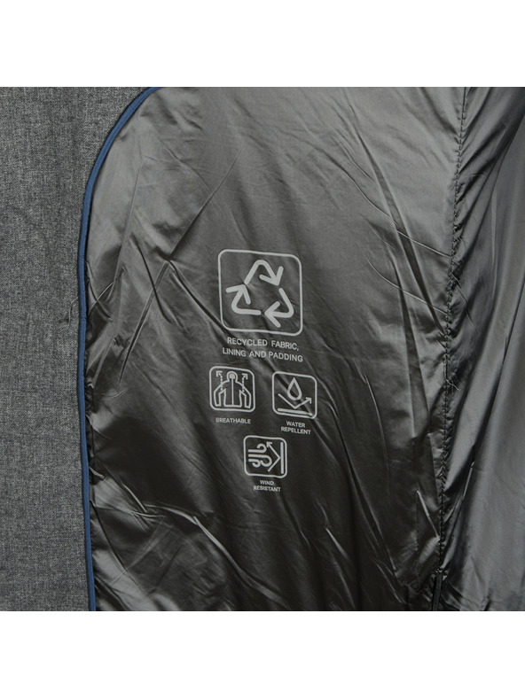 Geox Sivá pánska páperová bunda Geox Leitan