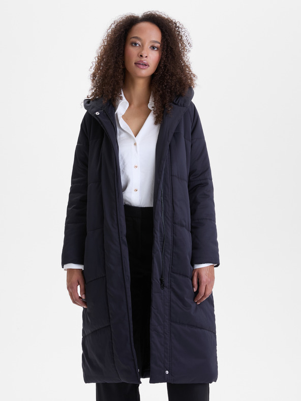 Orsay Čierny dámsky prešívaný kabát ORSAY