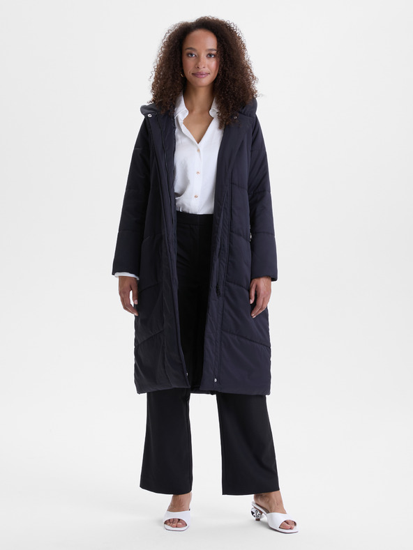 Orsay Čierny dámsky prešívaný kabát ORSAY