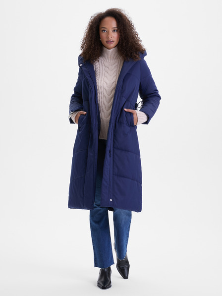 Orsay Tmavomodrý dámsky prešívaný kabát ORSAY