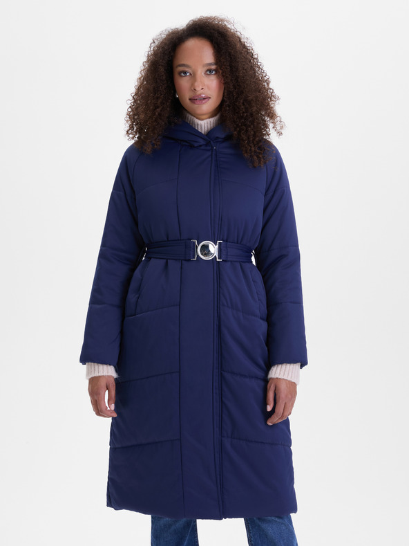 Orsay Tmavomodrý dámsky prešívaný kabát ORSAY