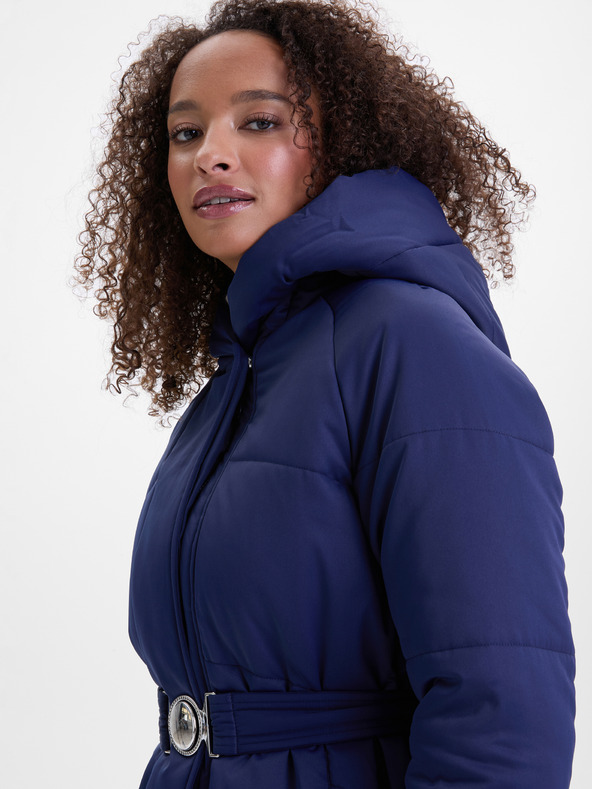 Orsay Tmavomodrý dámsky prešívaný kabát ORSAY