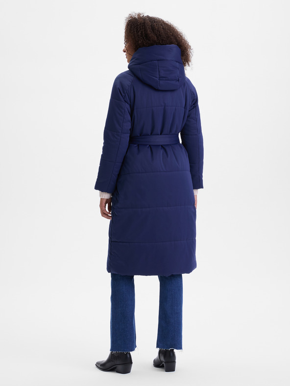 Orsay Tmavomodrý dámsky prešívaný kabát ORSAY