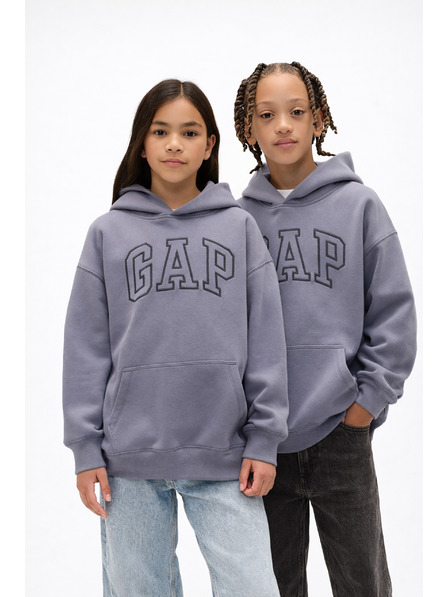 GAP Detská mikina s logom a fleece GAP