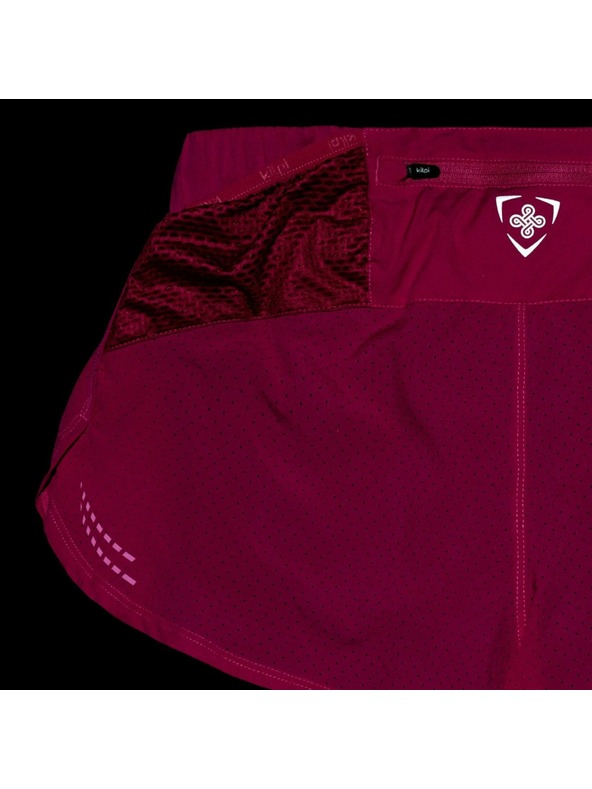 Kilpi Tmavoružové dámske športové šortky Kilpi BERGEN