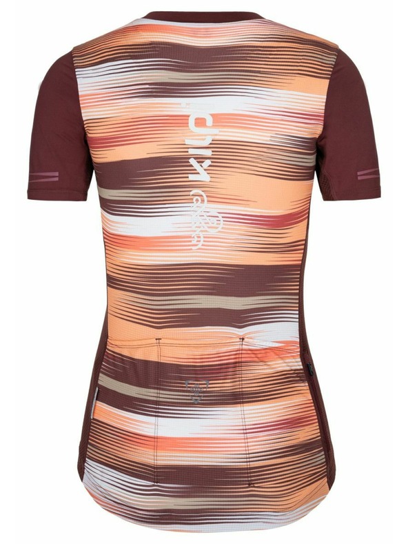Kilpi Vínno-oranžový dámsky cyklistický dres Kilpi MOATE