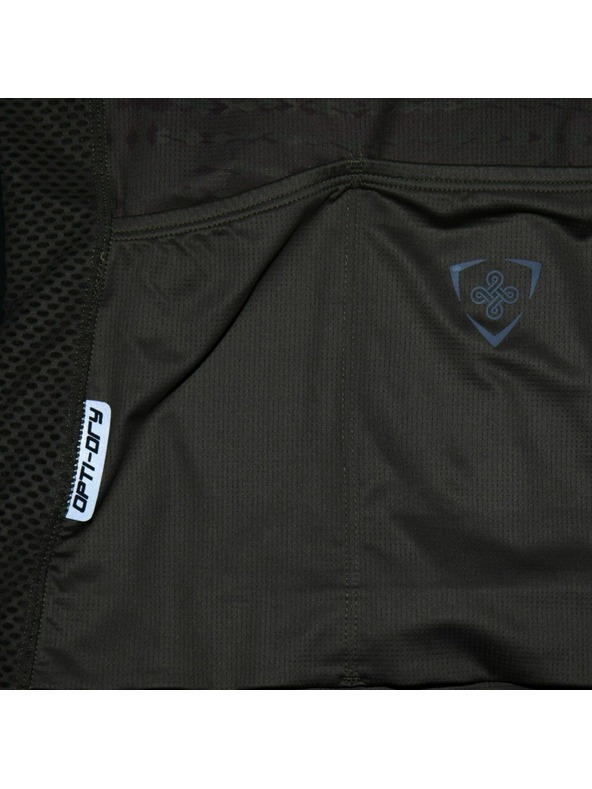 Kilpi Dámsky cyklistický dres Kilpi RITAEL-W v khaki a vínovej farbe