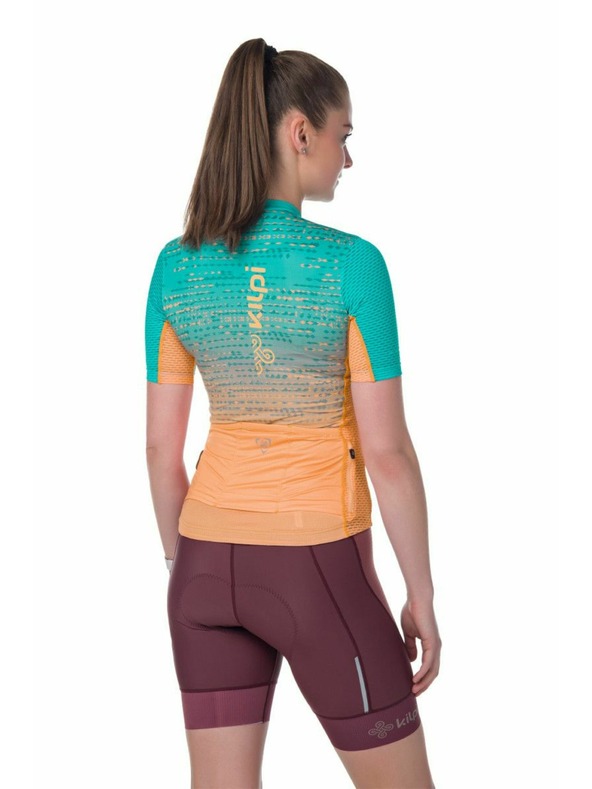 Kilpi Dámsky cyklistický dres Kilpi RITAEL-W v khaki a vínovej farbe