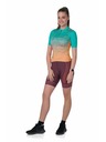 Kilpi Dámsky cyklistický dres Kilpi RITAEL-W v khaki a vínovej farbe
