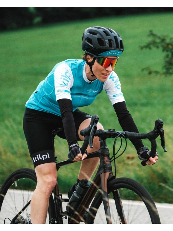 Kilpi Svetlomodré dámske športové tričko na zips Kilpi CORRIDOR