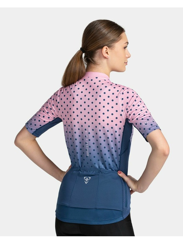 Kilpi Modro-ružové dámske športové tričko na zips Kilpi RITAEL