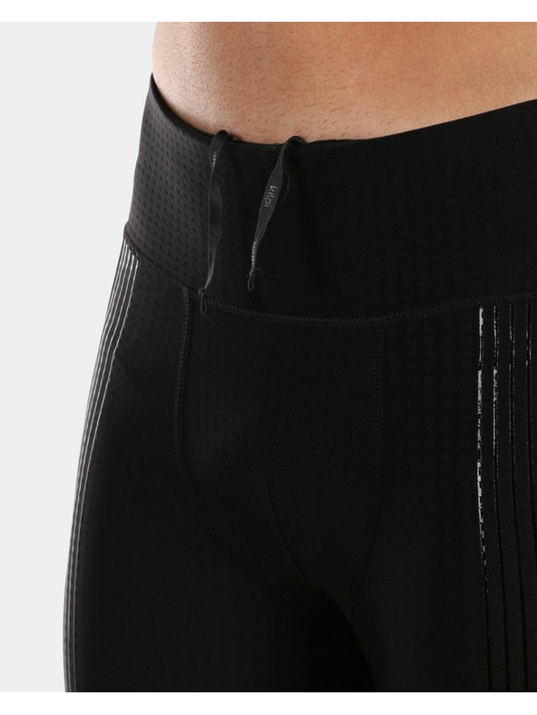 Kilpi Čierne pánske kompresné 3/4 legíny Kilpi TERRY-M