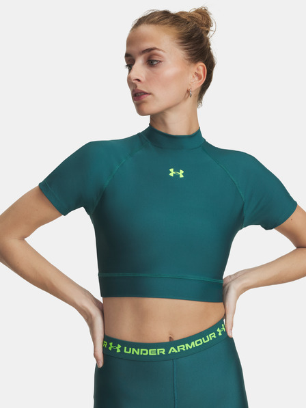 Under Armour Dámske tričko Under Armour HeatGear Crop Mock SS