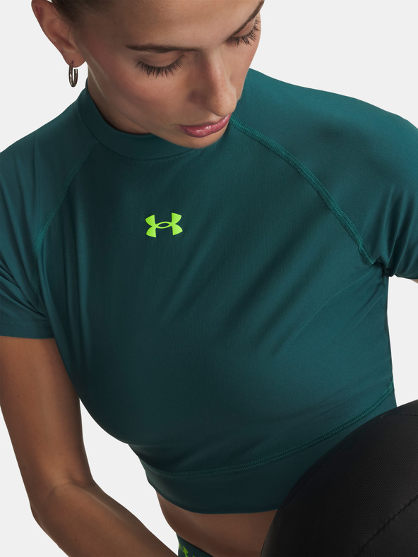 Under Armour Dámske tričko Under Armour HeatGear Crop Mock SS
