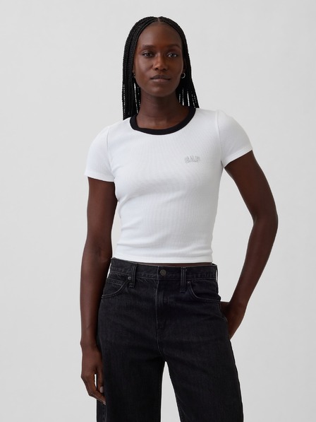 GAP Rebrované tričko s logom GAP