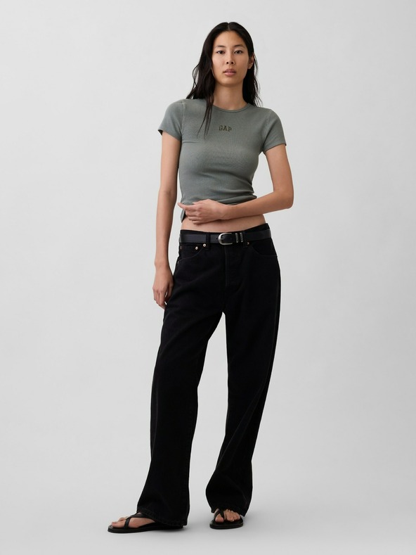 GAP Rebrované tričko s logom GAP