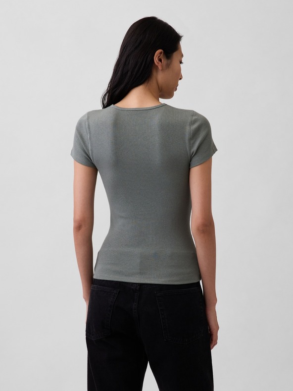 GAP Rebrované tričko s logom GAP