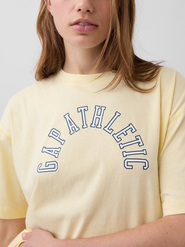 GAP Oversize tričko s logom Athletic VintageSoft GAP