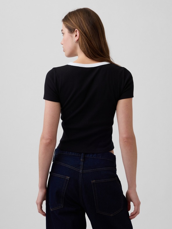 GAP Rebrované tričko s logom GAP