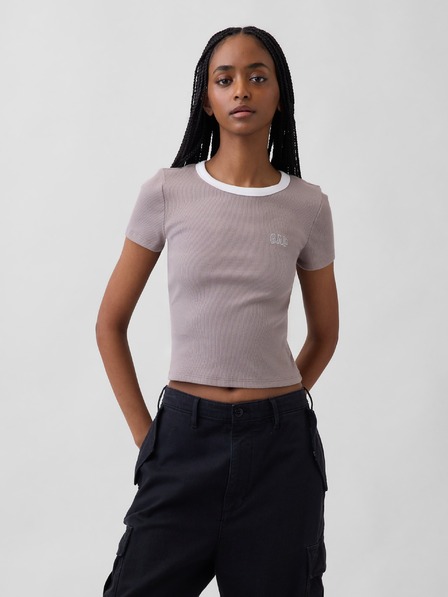 GAP Rebrované tričko s logom GAP