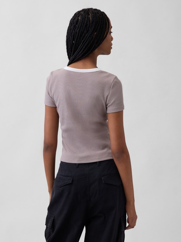 GAP Rebrované tričko s logom GAP