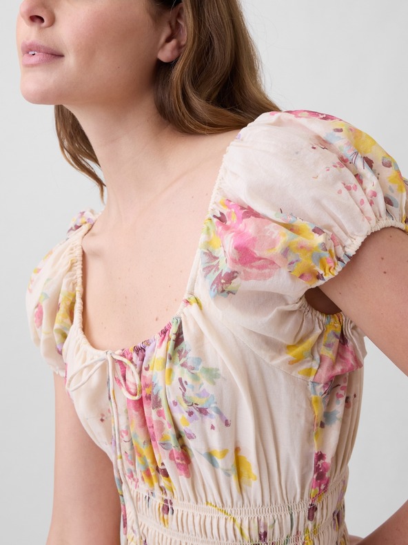 GAP Maxi šaty z voálu s kvetinovým vzorom GAP