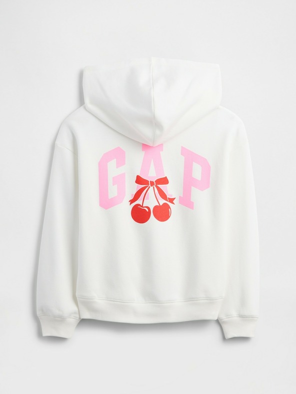GAP Detská mikina s logom a fleece GAP