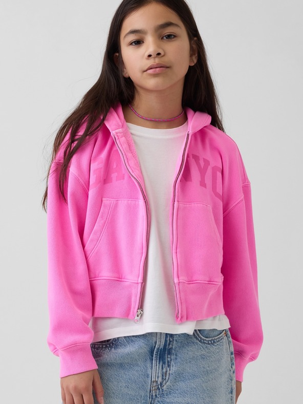 GAP Detská oversize mikina s logom VintageSoft GAP