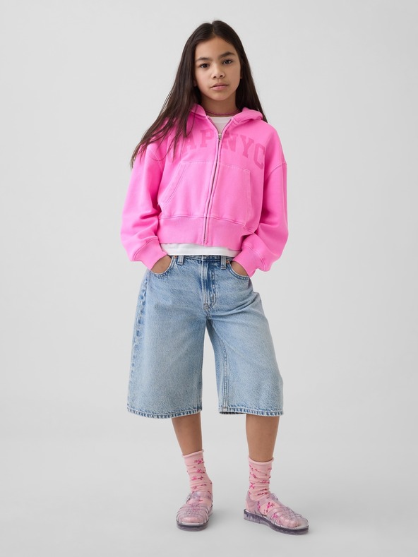 GAP Detská oversize mikina s logom VintageSoft GAP