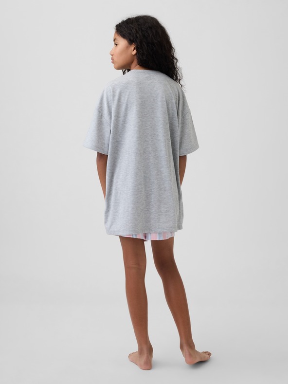 GAP Detské oversize pyžamové tričko s logom GAP