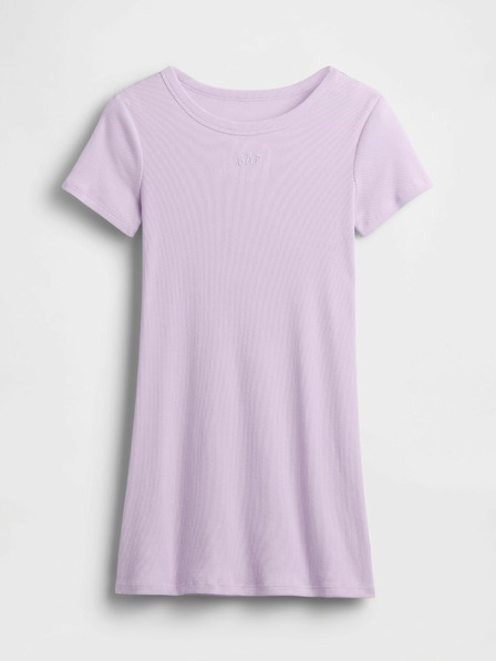 GAP Detské rebrované šaty s logom GAP