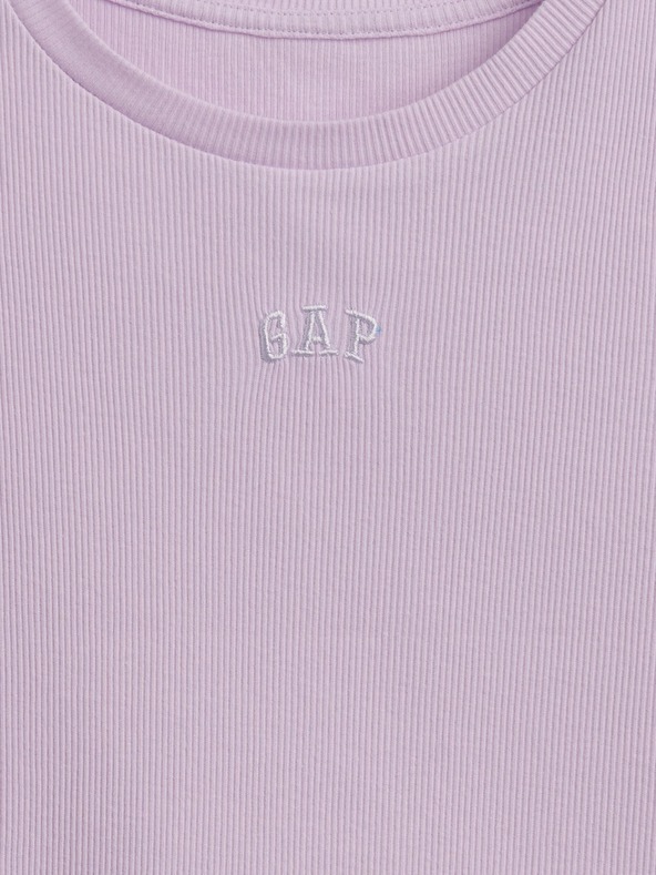 GAP Detské rebrované tričko s logom GAP