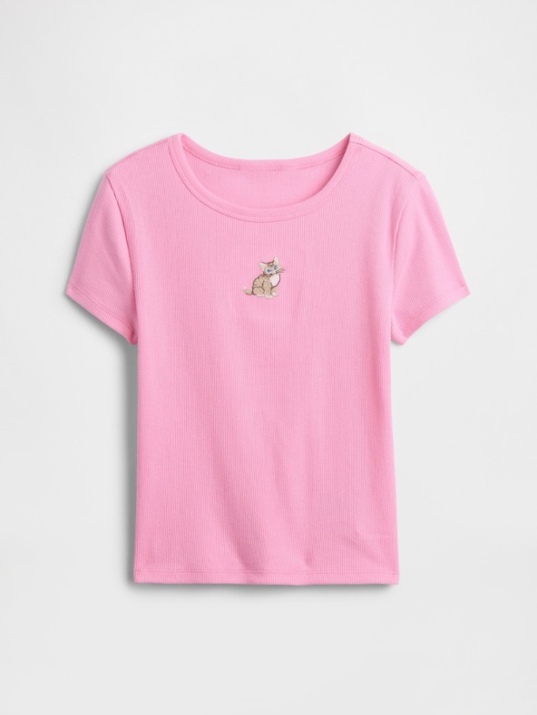 GAP Detské rebrované tričko GAP