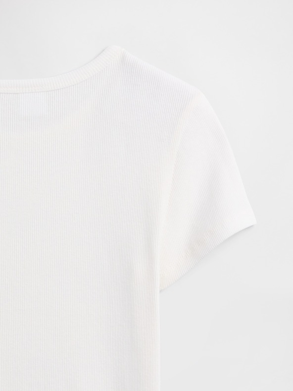 GAP Detské rebrované tričko GAP