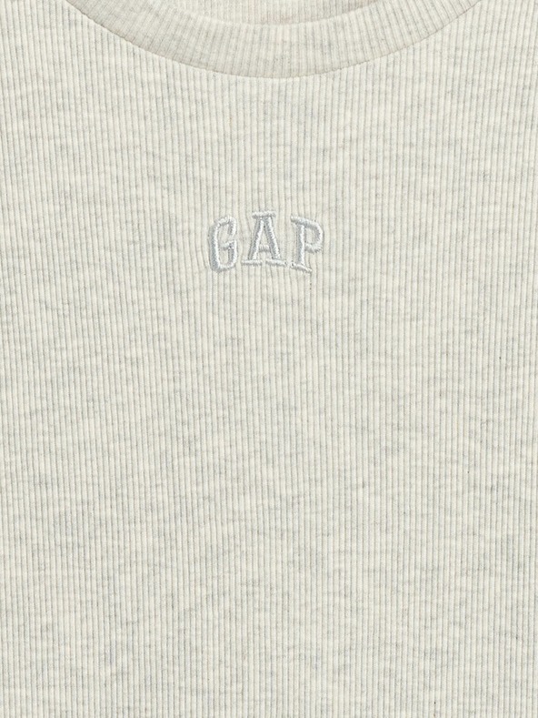 GAP Detské rebrované tričko s logom GAP